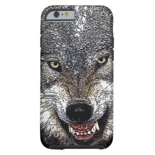 Wild Wolf Eyes Tough iPhone 6 Case