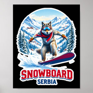 Wild Wolf From Serbia Snowboarding Adventure  Poster