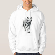 Wild wolf Hoodies