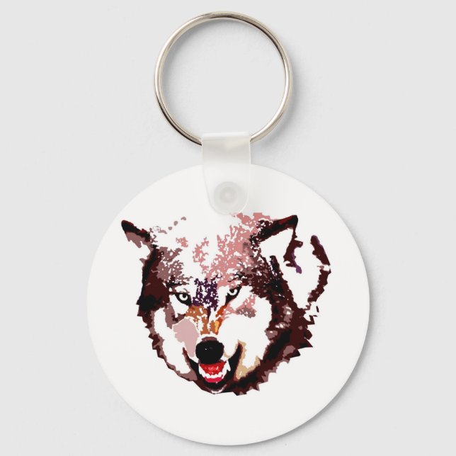 Wild Wolf Key Ring (Front)