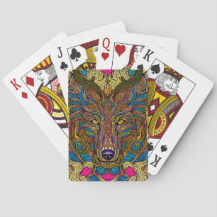 Wild Wolf Playing Cards