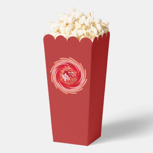 Wild Wolf Whirling red popcorn boxes (Popped)