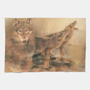 Wild Wolves Kitchen Towel