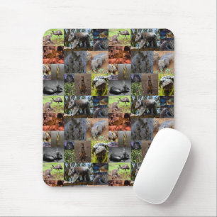 Wild Wonders: Captivating Australian Photo Collage Mouse Pad
