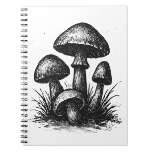 Wild Woodland Mushrooms – Ink Art Notebook