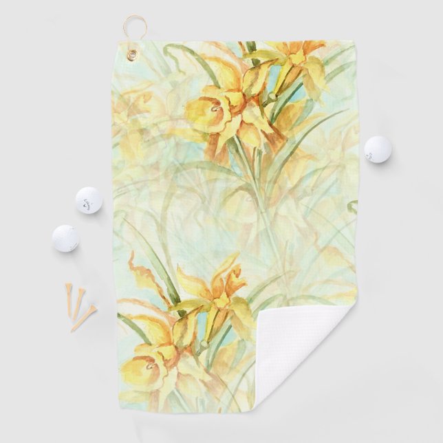Wild Yellow Flowers Golf Towel (InSitu)