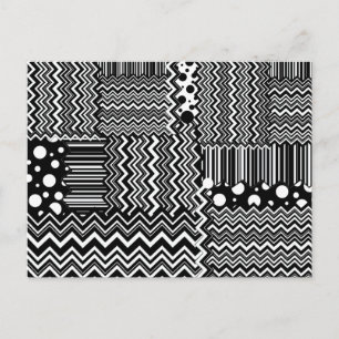 Wild Zig-Zags Postcard