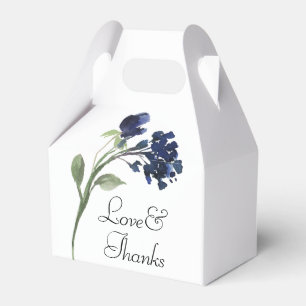 Wildbloom   Classic Blue Bohemian Flower Thank You Favour Box