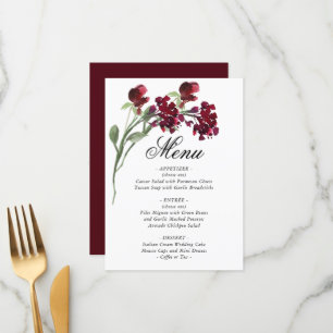 Wildbloom Classic Blue Bohemian Garden Flowers Menu