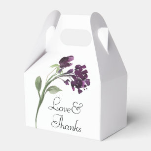 Wildbloom   Deep Purple Bohemian Flowers Thank You Favour Box
