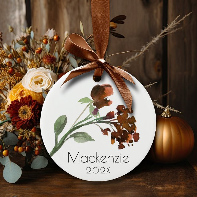 Wildbloom | Terracotta Orange Bohemian Custom Glass Tree Decoration (Creator Uploaded)