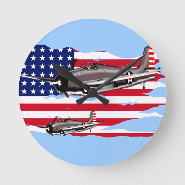 Wildcat Attack Clock Stars and Stripes (Front)