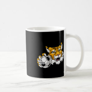 Wildcat Bobcat Lynx Cougar Soccer Ll Cartoon Chara Coffee Mug