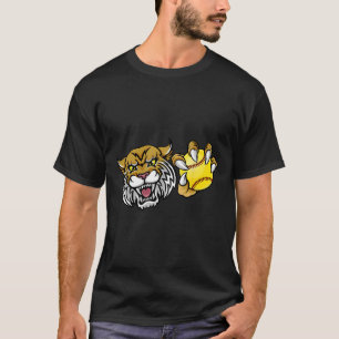 Wildcat Bobcat Lynx Cougar Softll Ll Cartoon Chara T-Shirt