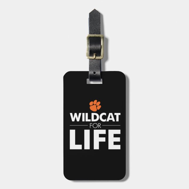 Wildcat for Life Luggage Tag (Front Vertical)