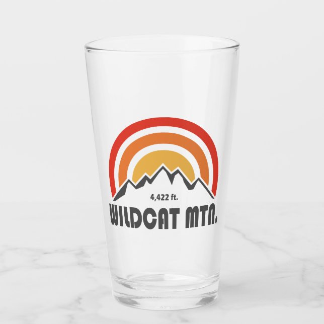 Wildcat Mountain New Hampshire Glass (Front)