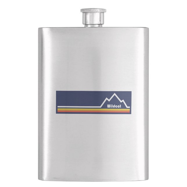 Wildcat Mountain, New Hampshire Hip Flask (Front)