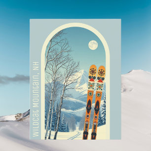 Wildcat Mountain New Hampshire ski Postcard