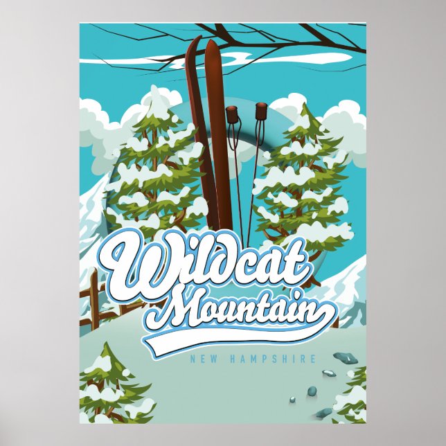 Wildcat Mountain New Hampshire Ski poster (Front)