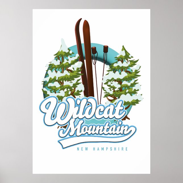 Wildcat Mountain New Hampshire Ski poster (Front)