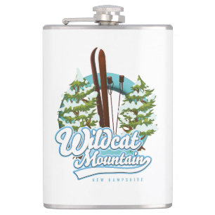 Wildcat Mountain New Hampshire Ski poster Coffee M Hip Flask