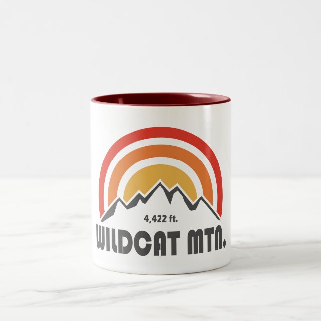 Wildcat Mountain New Hampshire Two-Tone Coffee Mug (Center)