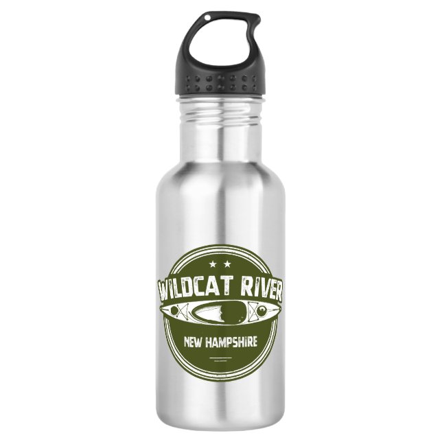 Wildcat River New Hampshire Kayak 532 Ml Water Bottle (Front)