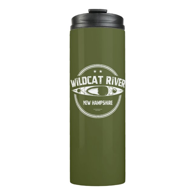 Wildcat River New Hampshire Kayak Thermal Tumbler (Front)