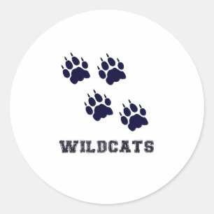 Wildcat Tracks Classic Round Sticker