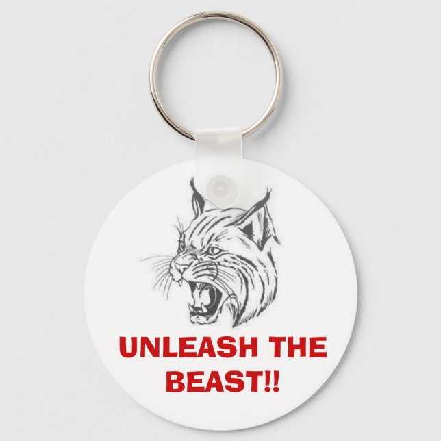 wildcat, UNLEASH THE BEAST!! Key Ring (Front)