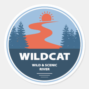 Wildcat Wild And Scenic River New Hampshire Classic Round Sticker