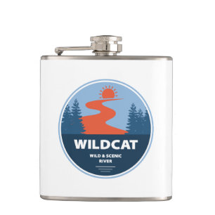 Wildcat Wild And Scenic River New Hampshire Hip Flask