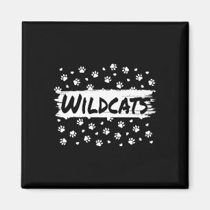 Wildcats Mascot School Spirit Back To School Footp Magnet