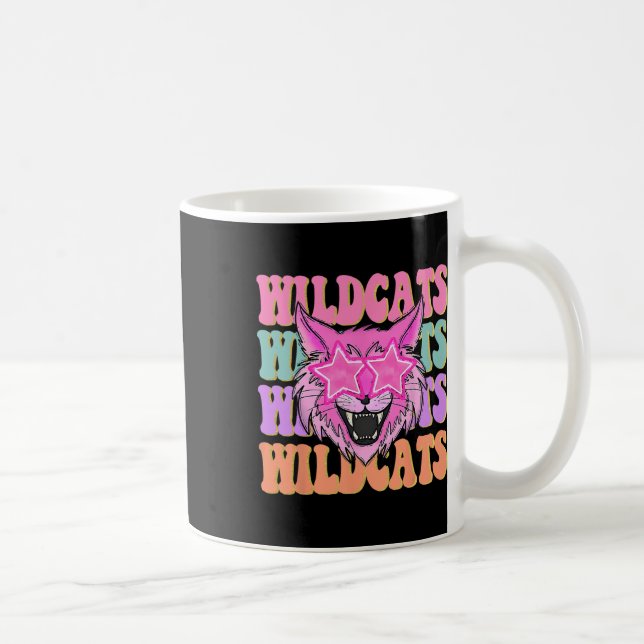 Wildcats School Mascot  Coffee Mug (Right)