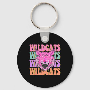 Wildcats School Mascot  Key Ring