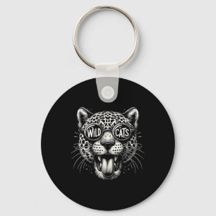 Wildcats School Sports Fan Team Spirit Back To Sch Key Ring