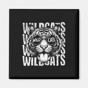 Wildcats School Sports Fan Team Spirit Back To Sch Magnet