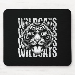 Wildcats School Sports Fan Team Spirit Back To Sch Mouse Pad