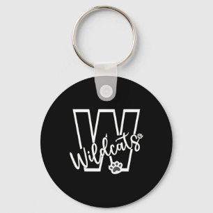 Wildcats School Sports Fan Team Spirit Football Ba Key Ring