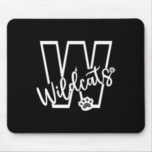 Wildcats School Sports Fan Team Spirit Football Ba Mouse Pad