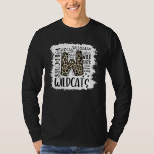 Wildcats School Sports Fan Team Spirit Mascot Ble T-Shirt