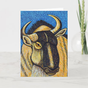 Wildebeest Greeting Card