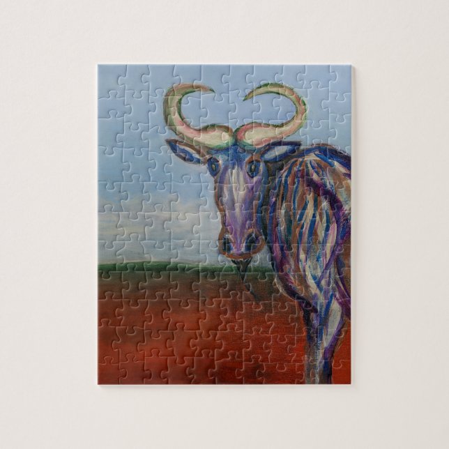 Wildebeest Jigsaw Puzzle (Vertical)