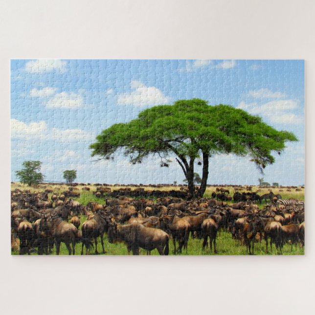 wildebeest jigsaw puzzle (Horizontal)