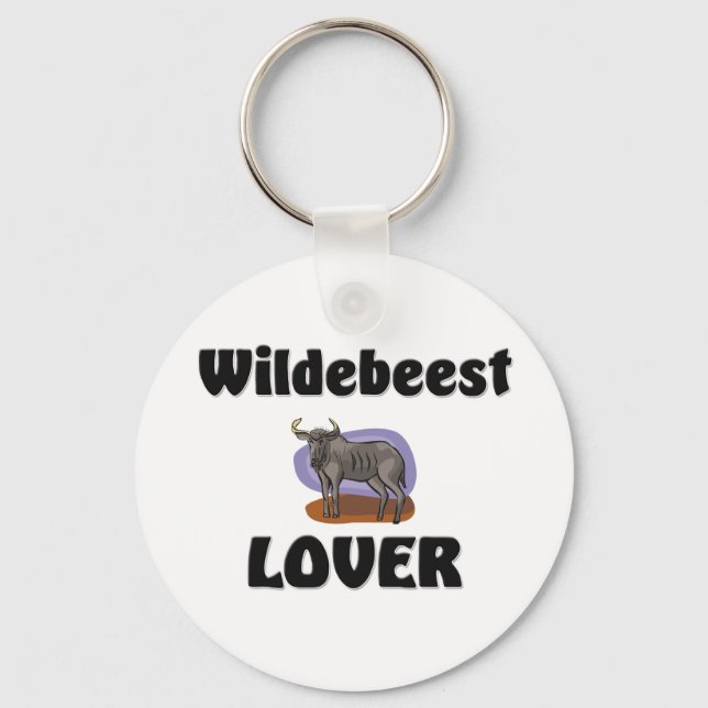 Wildebeest Lover Key Ring (Front)