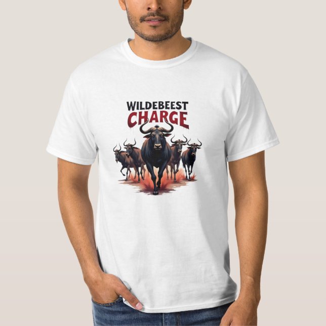 Wildebeest Lovers Gift Idea T-Shirt (Front)