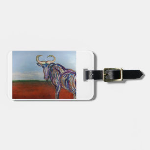 Wildebeest Luggage Tag