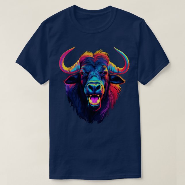 Wildebeest Smiling T-Shirt (Design Front)
