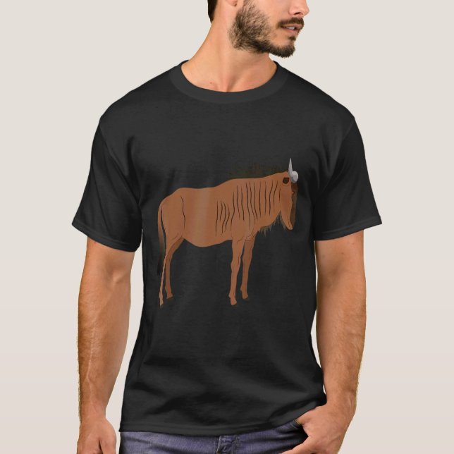 Wildebeests Are My Spirit Animal  Fun Wildebeest 1 T-Shirt (Front)