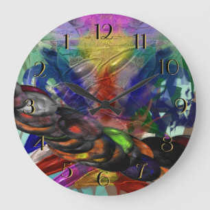 Wilder Days Backward Large Clock